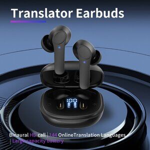 Bluetooth Translator Earbuds 75 Languages Real Time Online